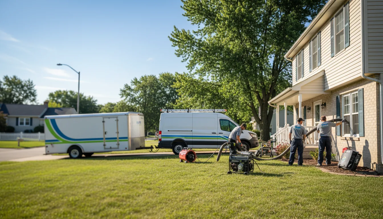 Flooded Basement Restoration And Cleanup With Repair in Lynnville, IN near me